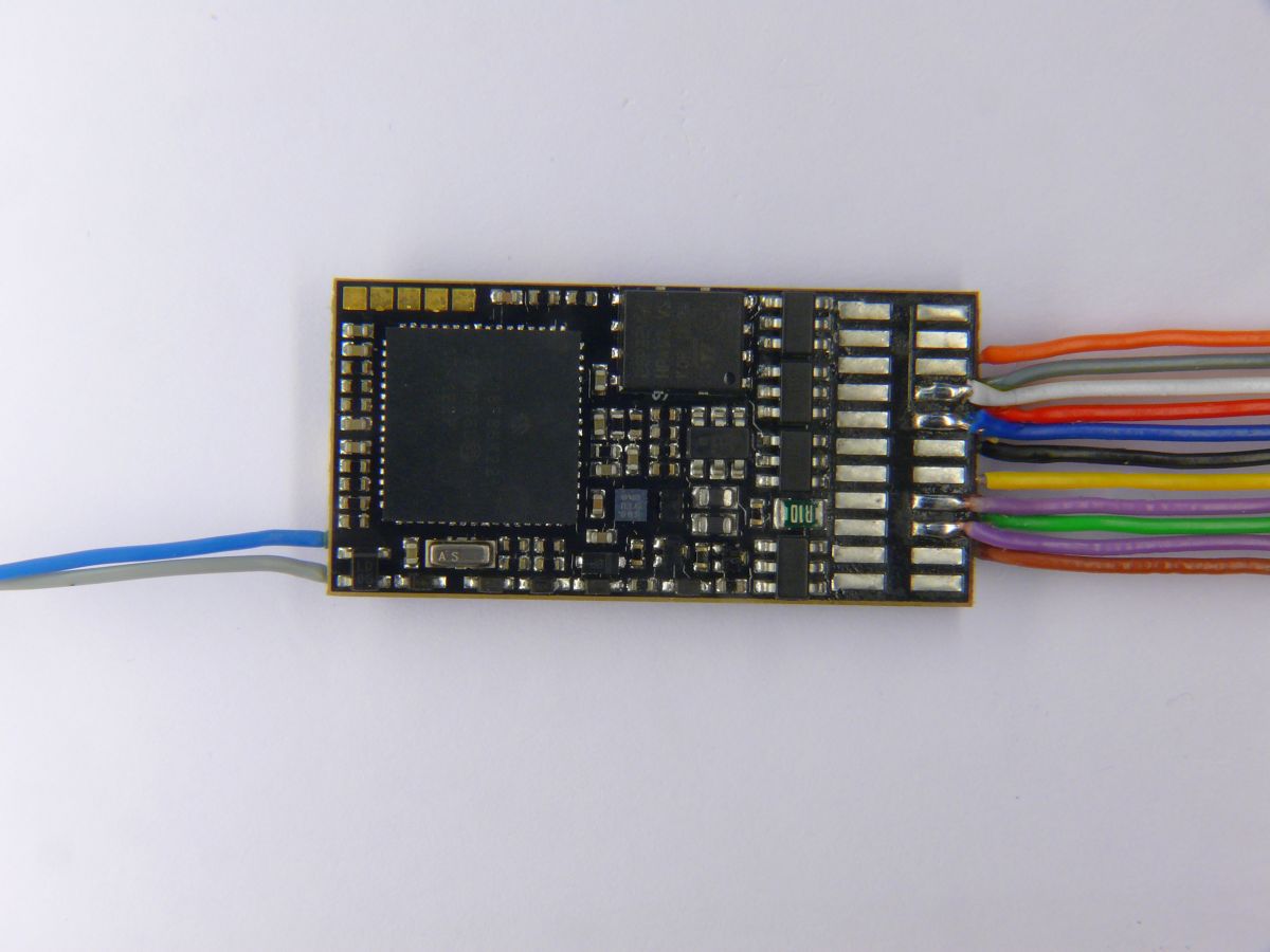 Zimo MX645 - Sounddecoder 1,2A, 9 Funktionsausgänge, 13 offene Kabelenden