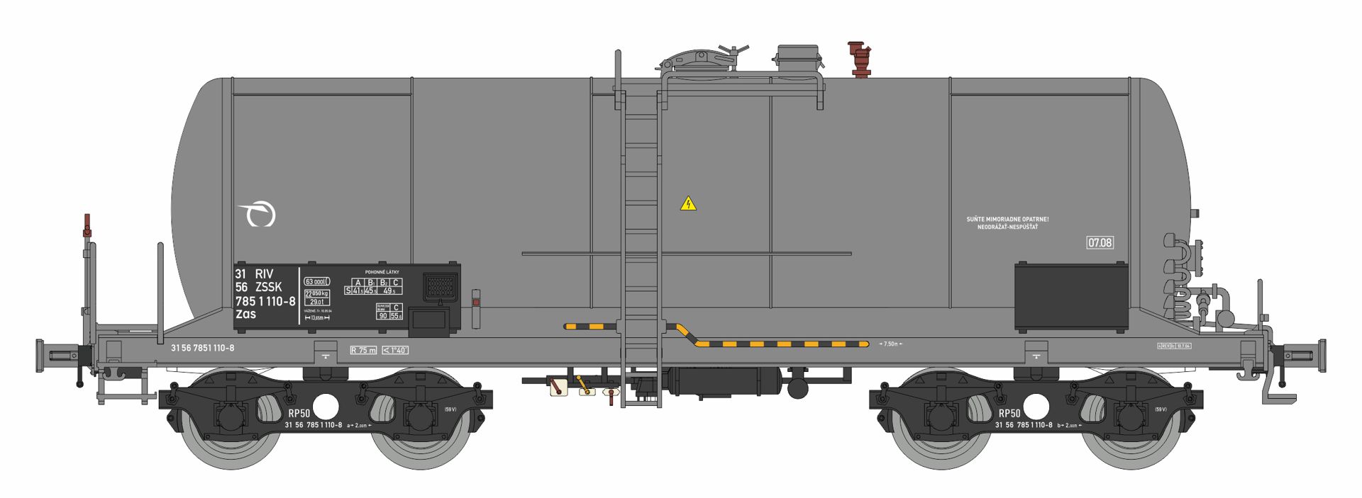 igra 96101014 - Kesselwagen Zaes, ZSSK, Ep.V, Bausatz