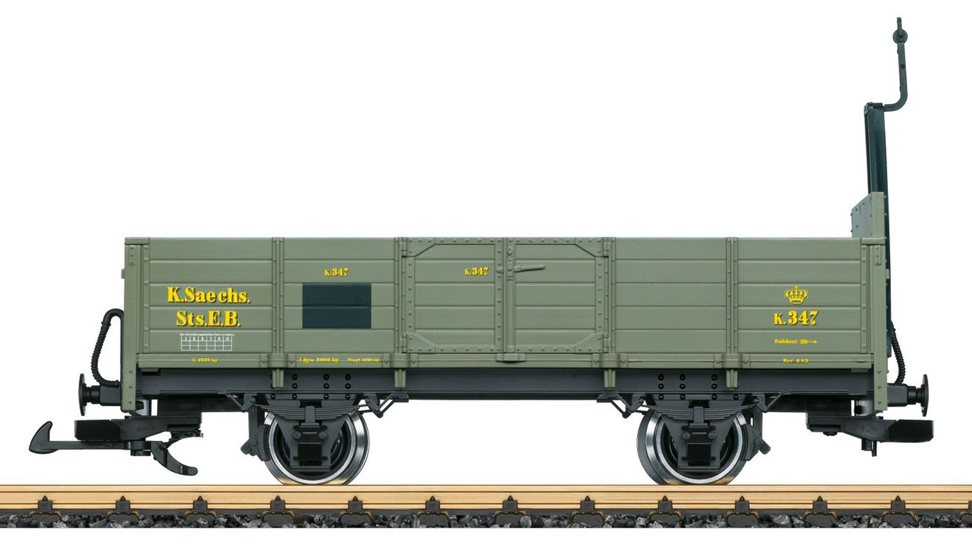 LGB 40273 - Offener Güterwagen K 347, K.Sächs.Sts.E.B., Ep.I