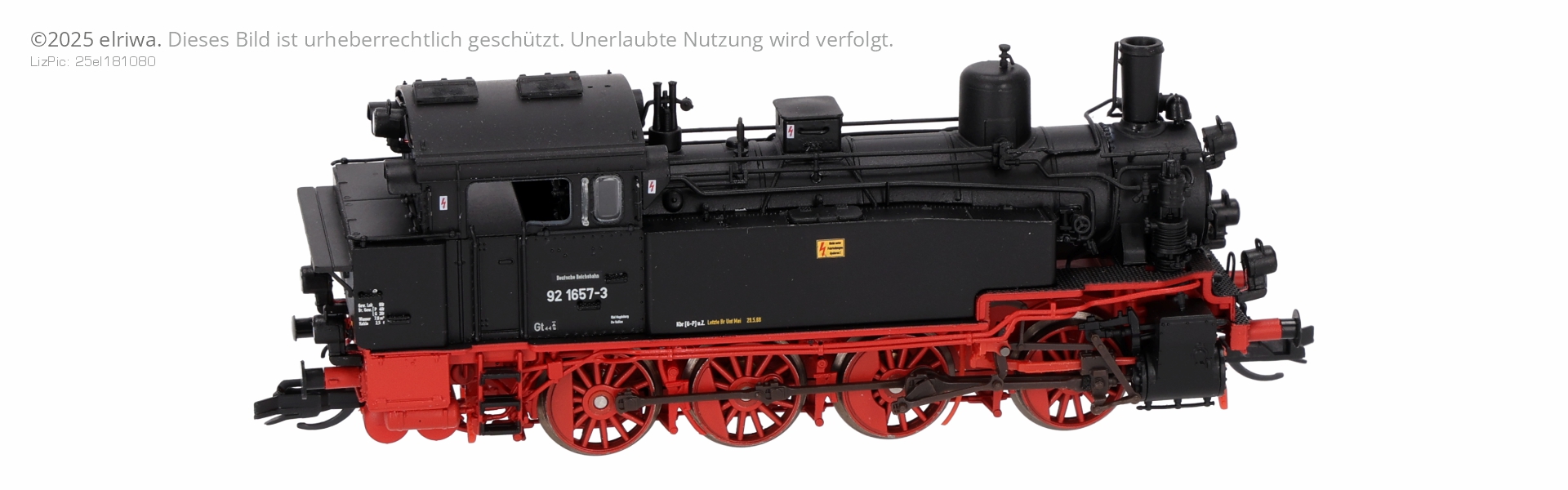 Saxonia 120162 - Dampflok BR 92.5 (pr. T 13), 92 1657-3, DR, Ep.IV, DC-Sound Saxonia 120162 - Dampflok BR 92.5 (pr. T 13), 92 1657-3, DR, Ep.IV, DC-Sound