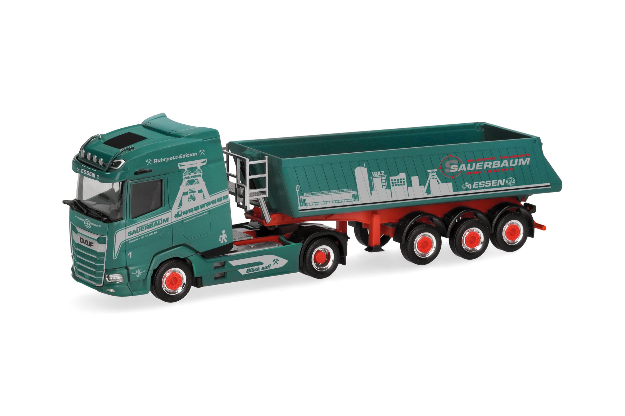 Herpa 319829 - DAF XG Kipp-Sattelzug "Sauerbaum"