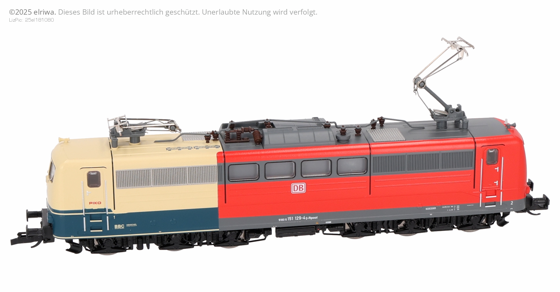 Piko 47209 - E-Lok 151 129 Retro DBAG, Railpool, Ep.VI