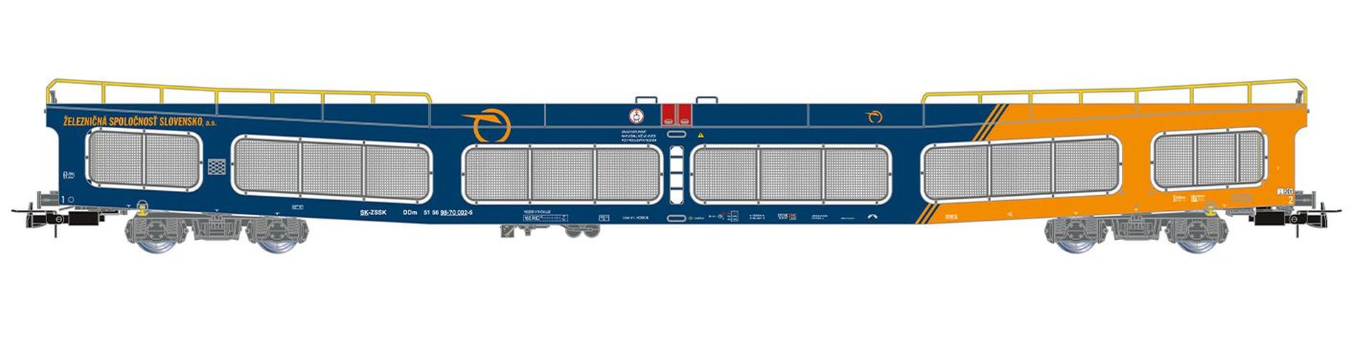 Rivarossi HR4420 - Autotransportwagen DDm916, ZSSK, Ep.VI