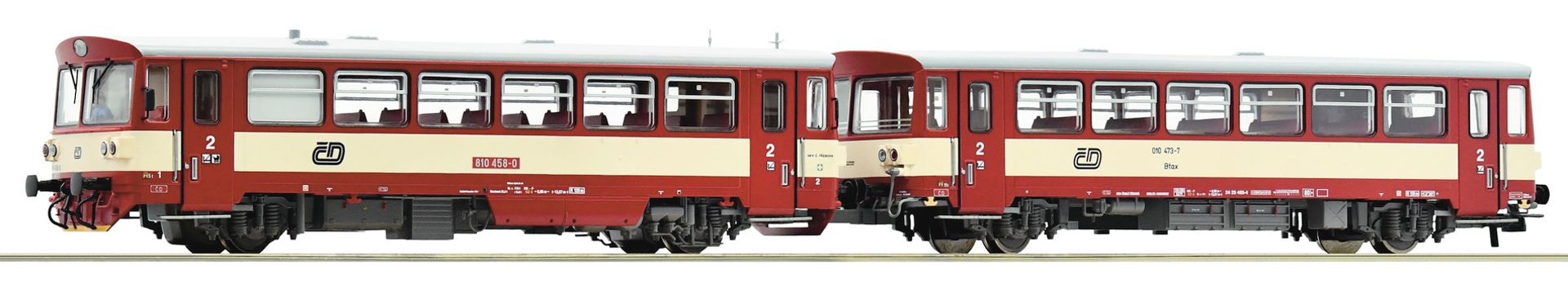 Roco 70376 - Triebwagen 810 458-0 mit Beiwagen, CD, Ep.V