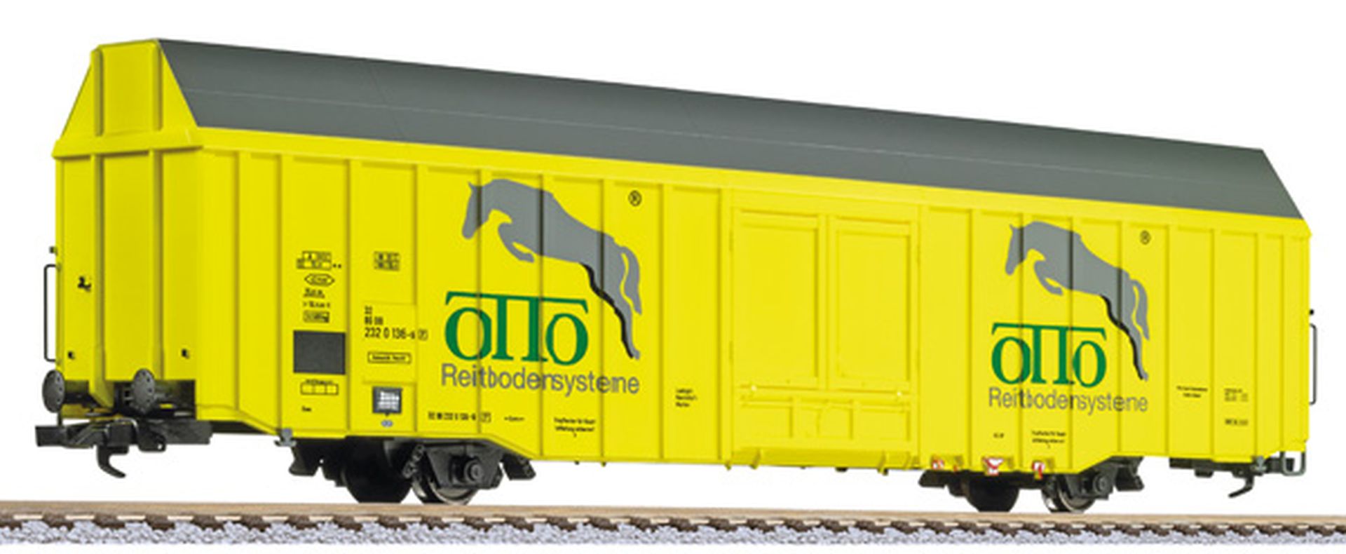 Liliput 235805 - Großraum-Güterwagen Hbbks, DBAG, Ep.V 'OTTO SPORT', leicht gealtert