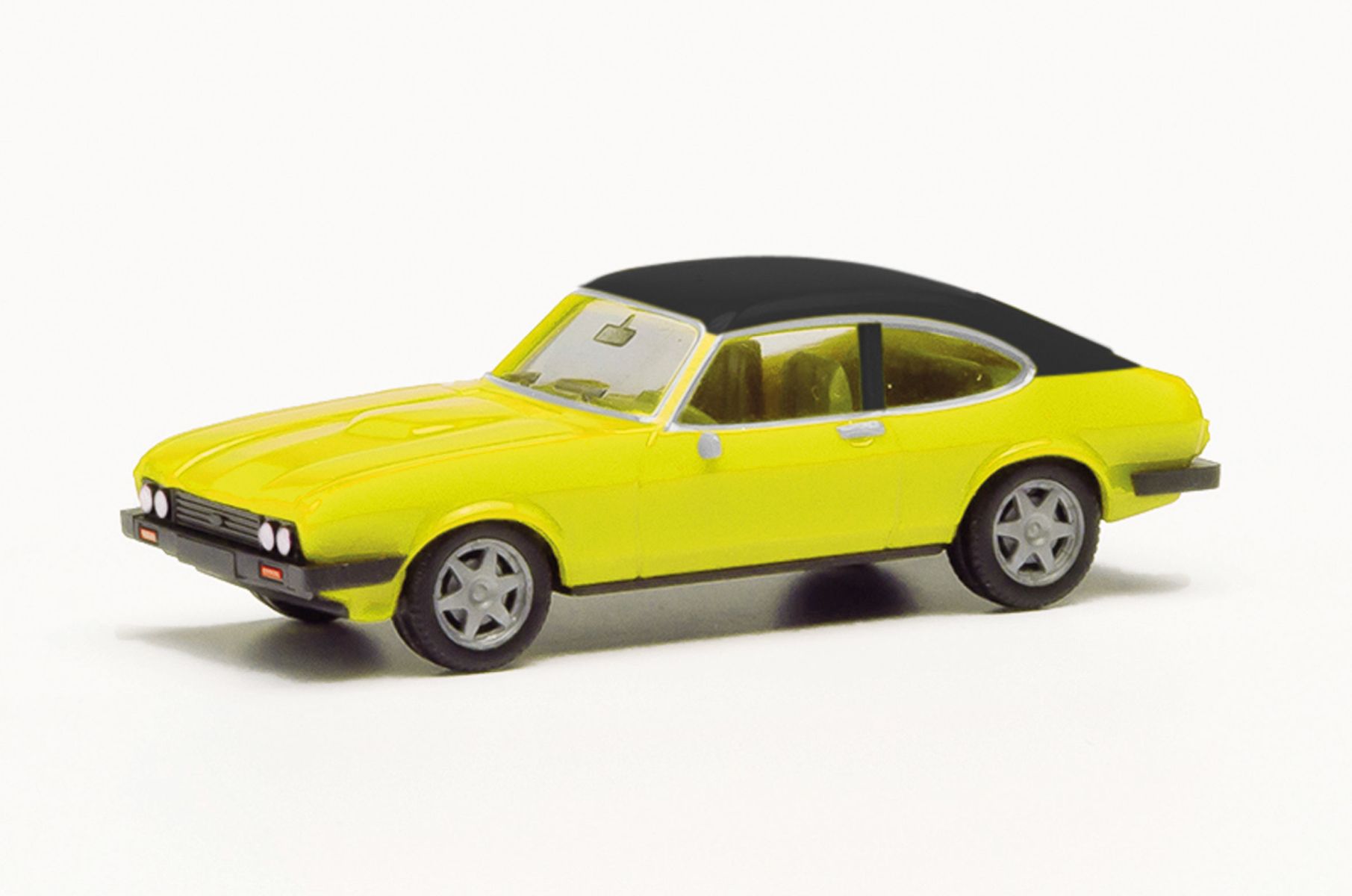 Herpa 420570-002 - Ford Capri II mit Vinyldach, daytonagelb