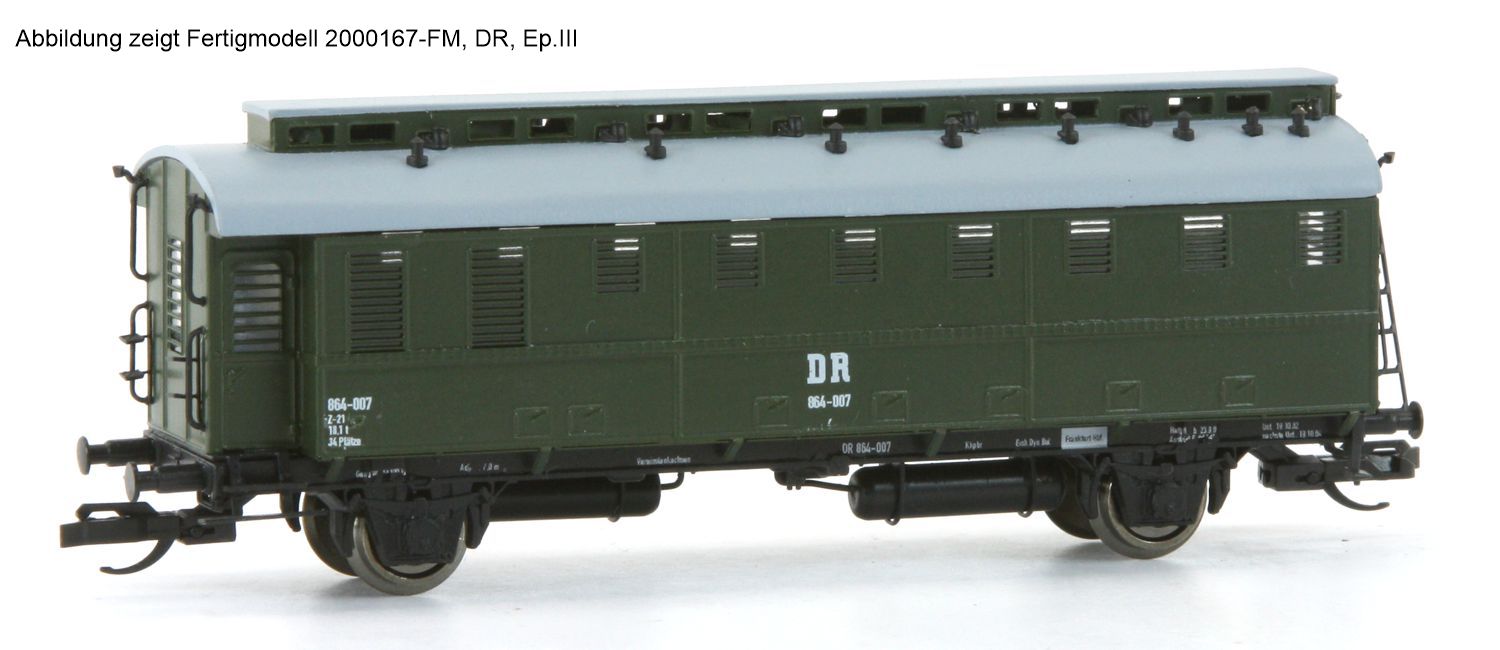 Voigtländer 2000168-BS - Zellenwagen, DR, Ep.IV, Bausatz