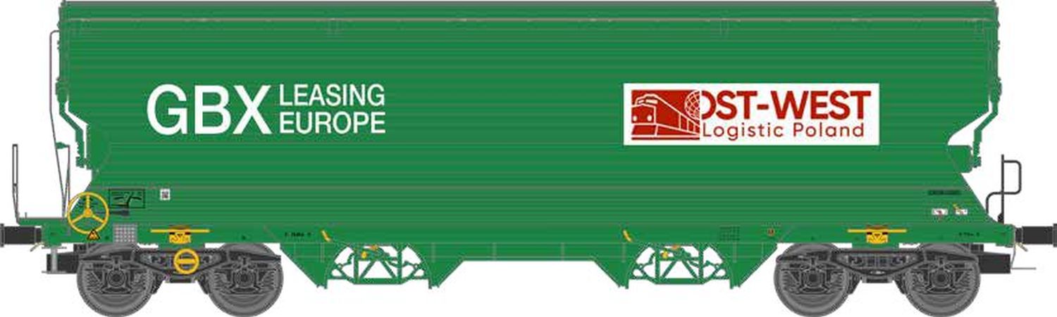 nme 527612 - Getreidewagen Tagnpps 95m³, GBX - OST-WEST, Ep.VI