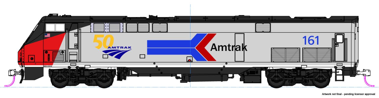 Kato-Lemke K1766036 - Diesellok GE P42 Amtrak, Ep.VI, #161, 50th Anniversary, Phase I