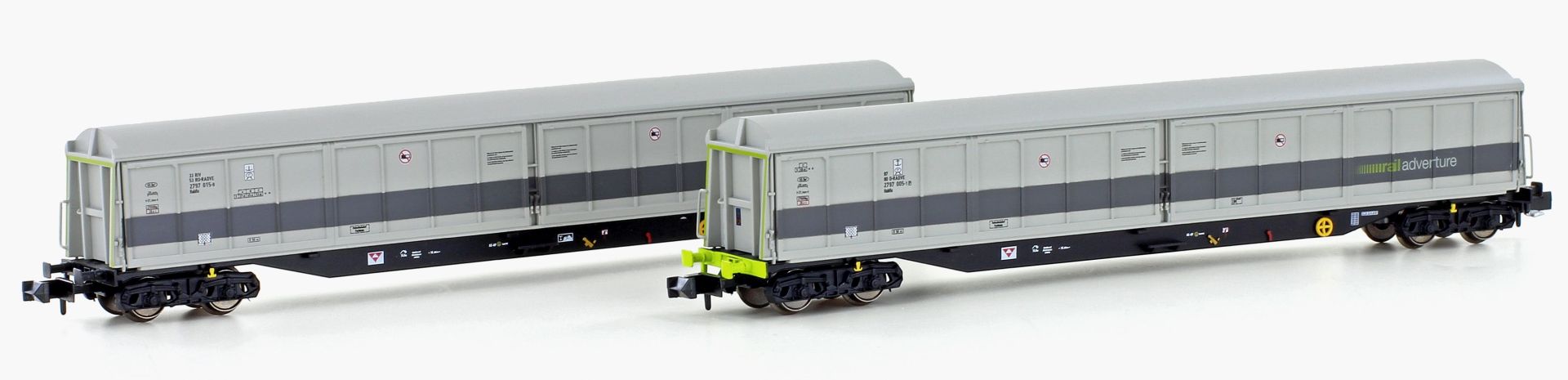 Hobbytrain H23444 - 2er Set Kuppelwagen Habifs, Railadventure, Ep.VI