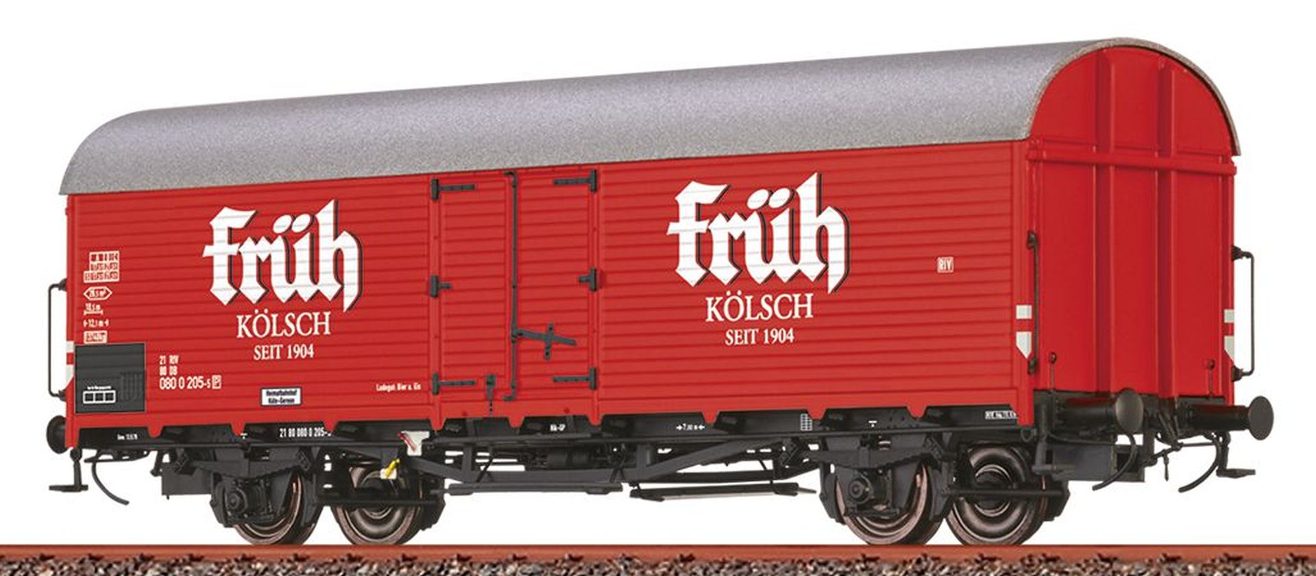 Brawa 47644 - Gedeckter Güterwagen Ibdlps383, DB, Ep.IV 'Früh Kölsch'