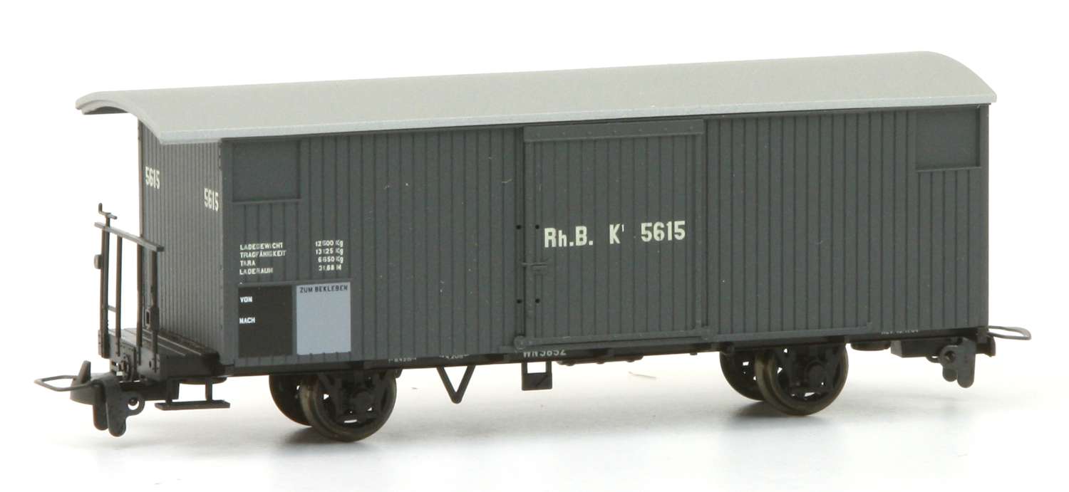 Bemo 2293145 - Gedeckter Güterwagen K1 5615, RhB, Ep.V