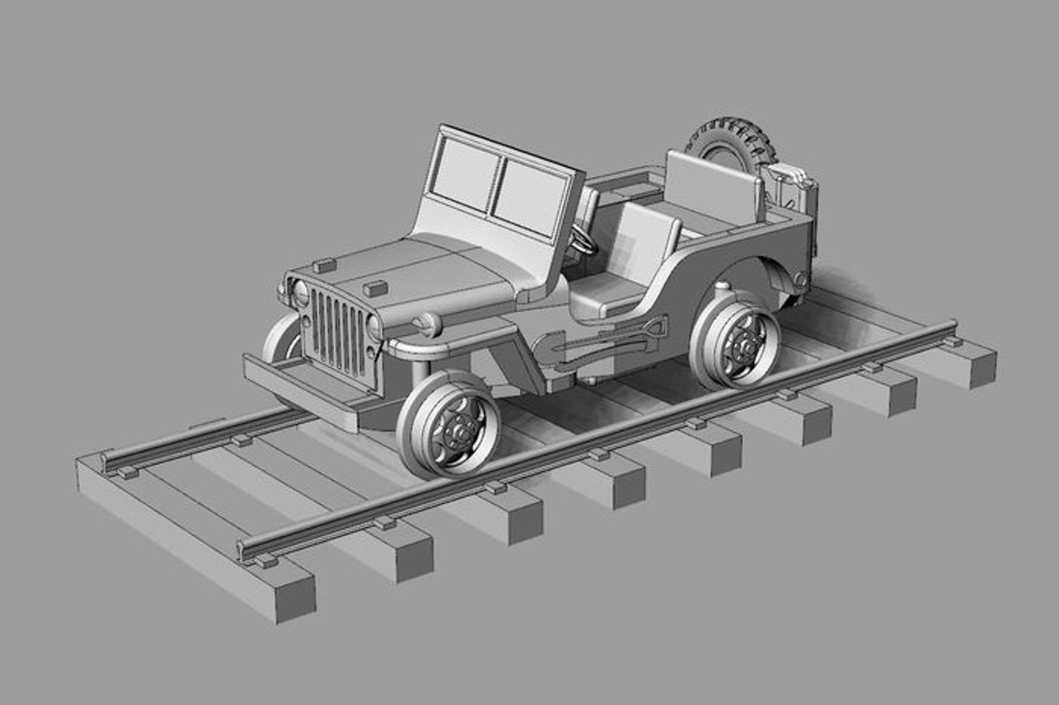 Hauler 120084 - Schienen-Jeep, Bausatz