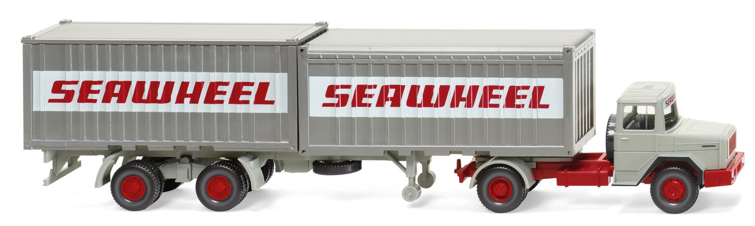 Wiking 052402 - Containersattelzug (Magirus Deutz) 'Seawheel'