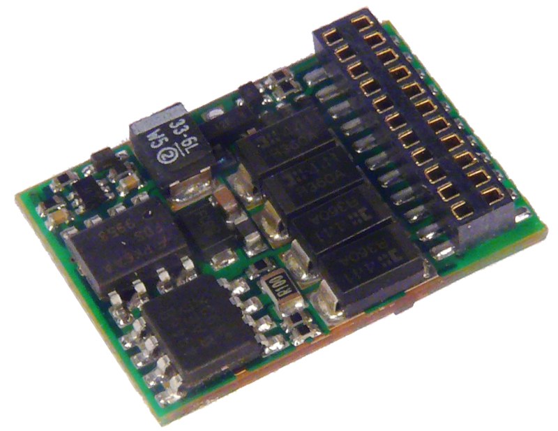 ZIMO MX686D - Funktionsdecoder, 8 Funktionsausg., 2 Servoausg., 21pol. MTC direkt