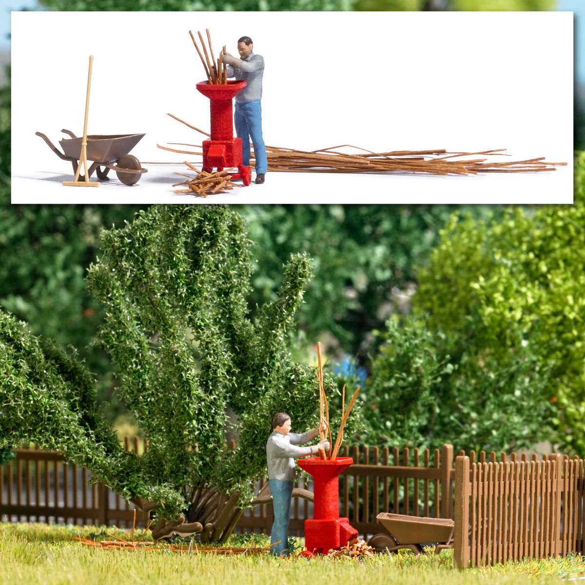 Busch 7970 - Aktion-Set: Gartenhäcksler