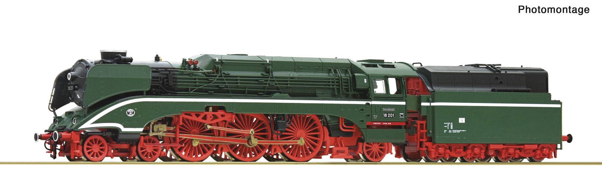 Roco 7180017 - Dampflok 18 201 grün, DR, Ep.IV