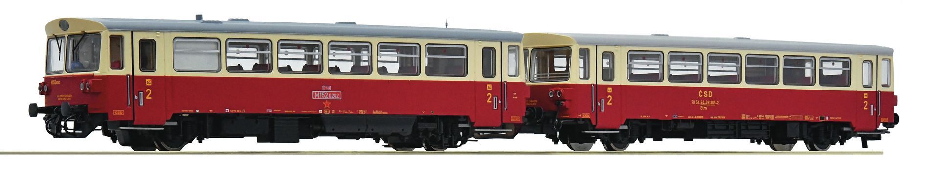 Roco 7710010 - Triebwagen M 152 0262 mit Beiwagen, CSD, Ep.IV, DC-Sound