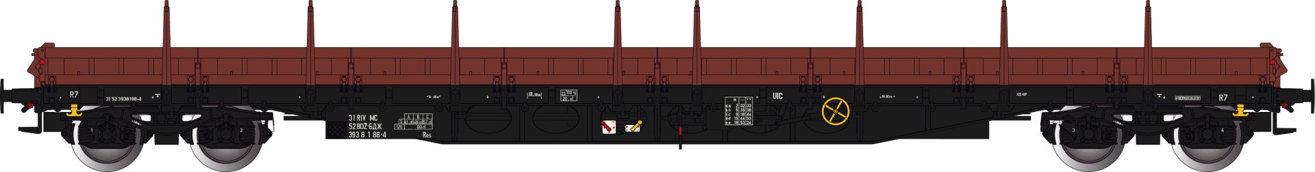 Albert Modell 393003 - Rungenwagen Res, BDZ, Ep.V