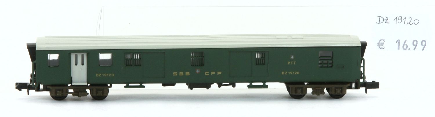 Arnold DZ19120-G - Gepäckwagen,SBB,CFF,grün
