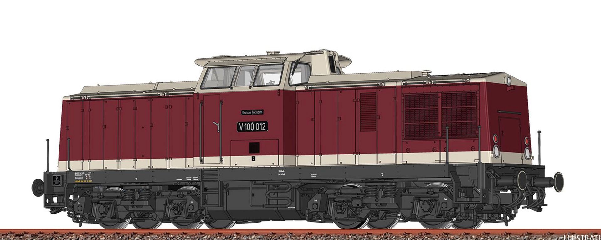Brawa 41712 - Diesellok V 100 012, DR, Ep.III