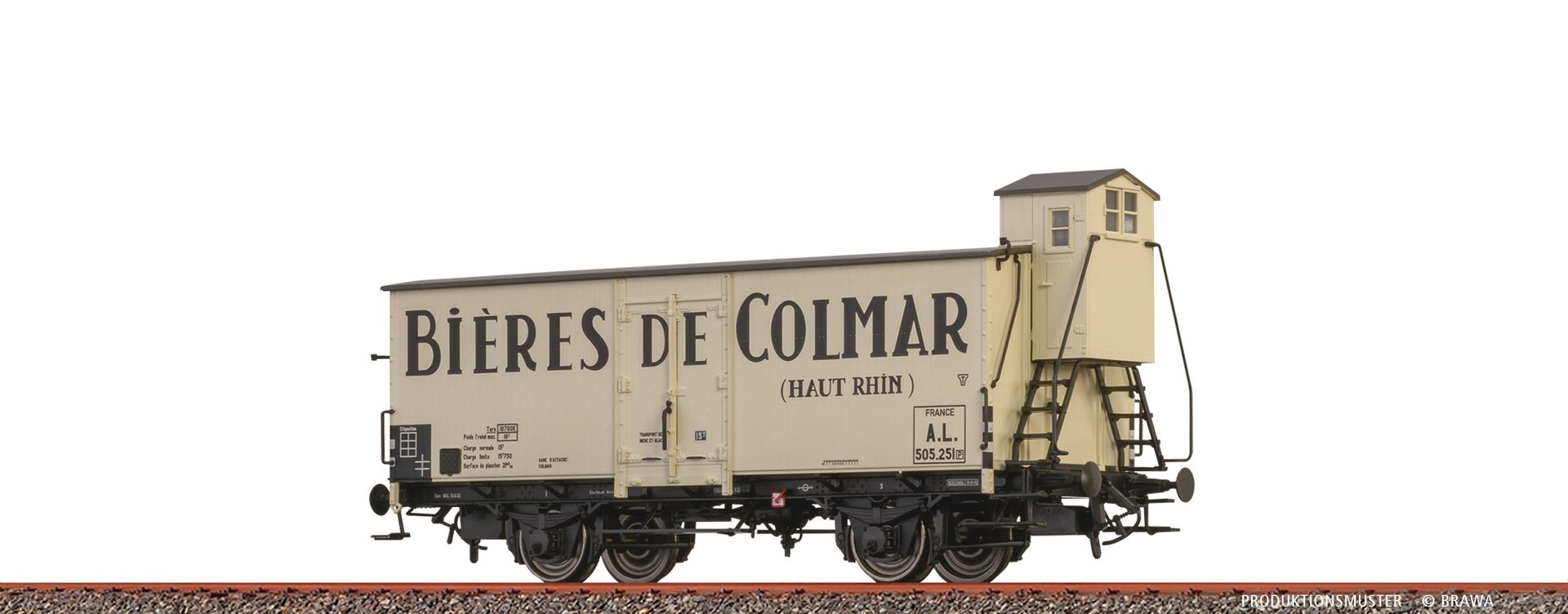 Brawa 51257 - Bierwagen "Bières de Colmar", A.L., Ep.III