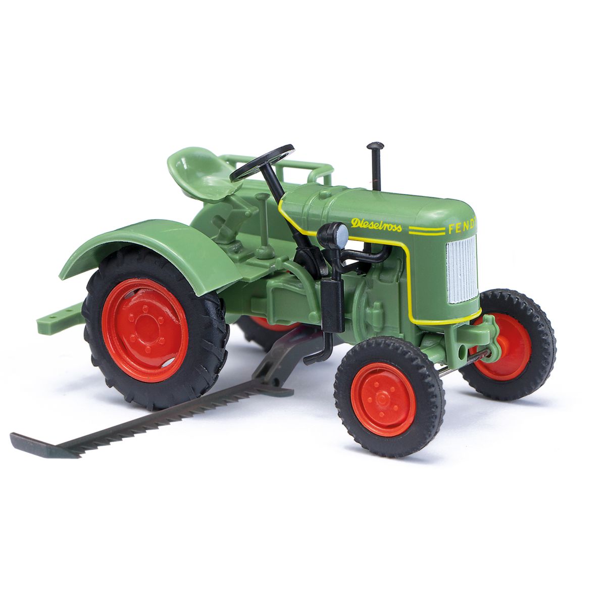 Busch 54153 - Fendt F 15 Dieselross mit Mähbalken, Bj. 1951