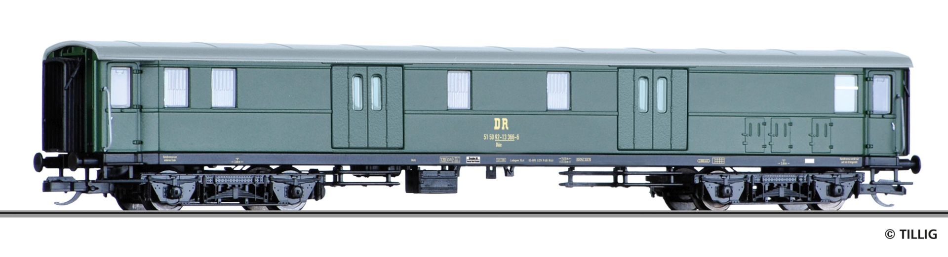 Tillig 13377 - Gepäckwagen Dge, DR, Ep.IV