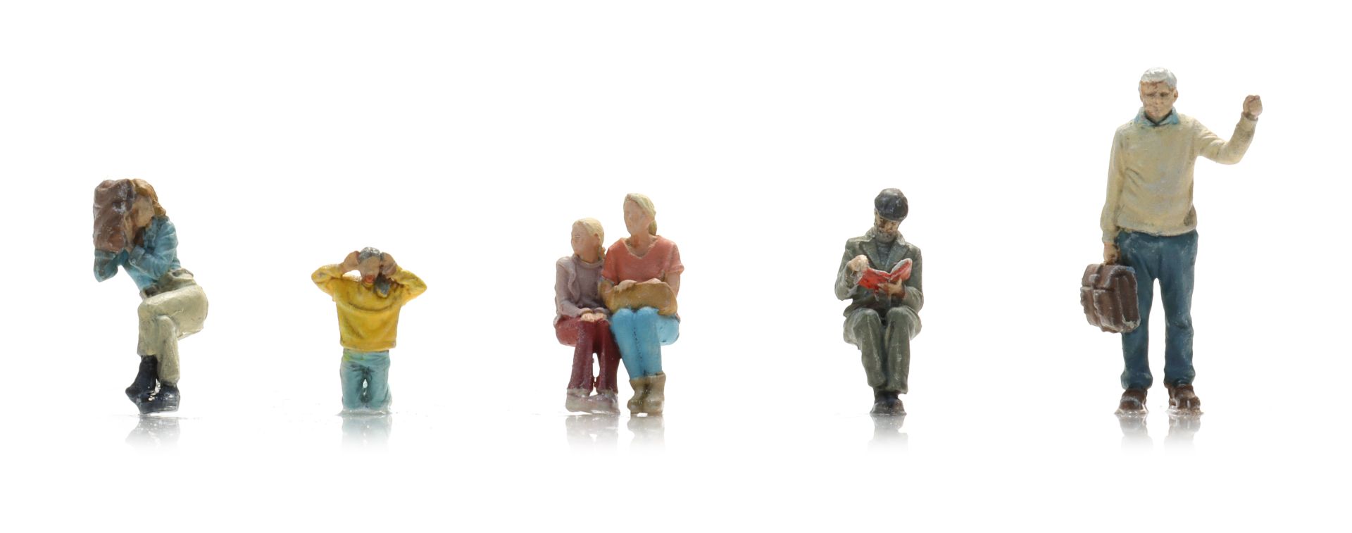 Artitec 5870118 - Buspassagiere, 6 Figuren