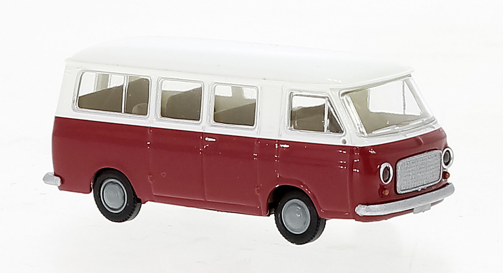 Brekina 34416 - Fiat 238 Bus weiss, rot, 1966