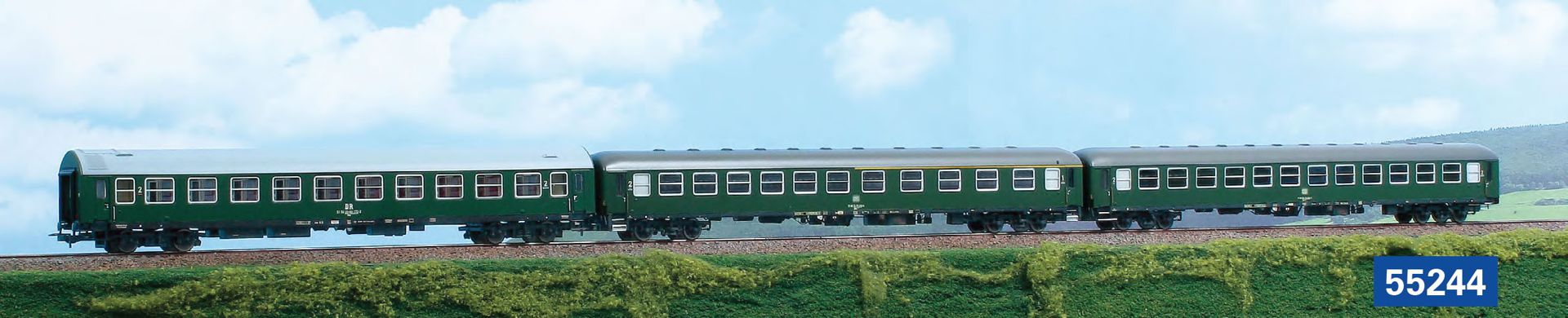 ACME AC 55244 - 3er Set Personenwagen 'Italia Express', DB und DR, Ep.IV