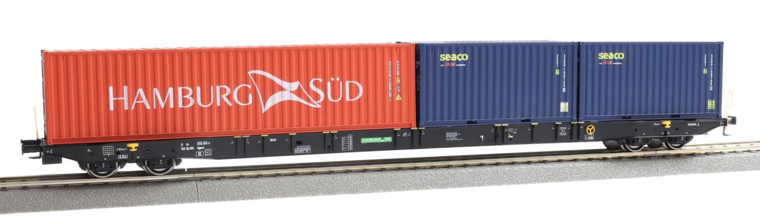igra 96010062 - Containertragwagen Sggnss, Railrelease, Ep.VI 'Hamburg Süd, Seaco'