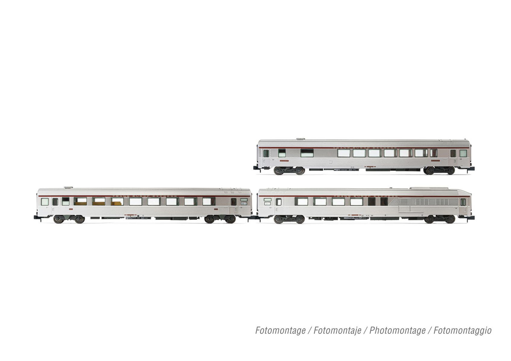 Arnold HN4444 - 3er Set Personenwagen TEE 'Paris-Ruhr', SNCF, Ep.IV