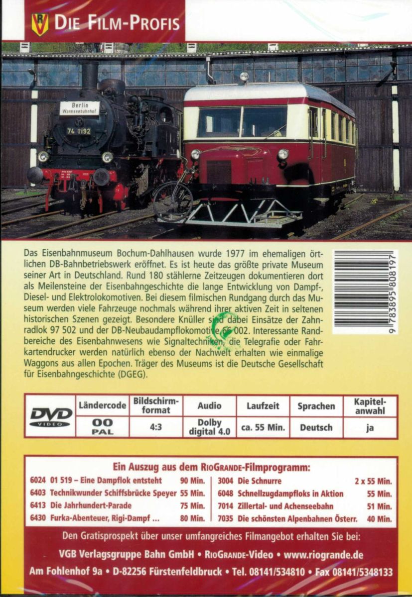 VGB 6078 - DVD - Meilensteine der Eisenbahngeschichte