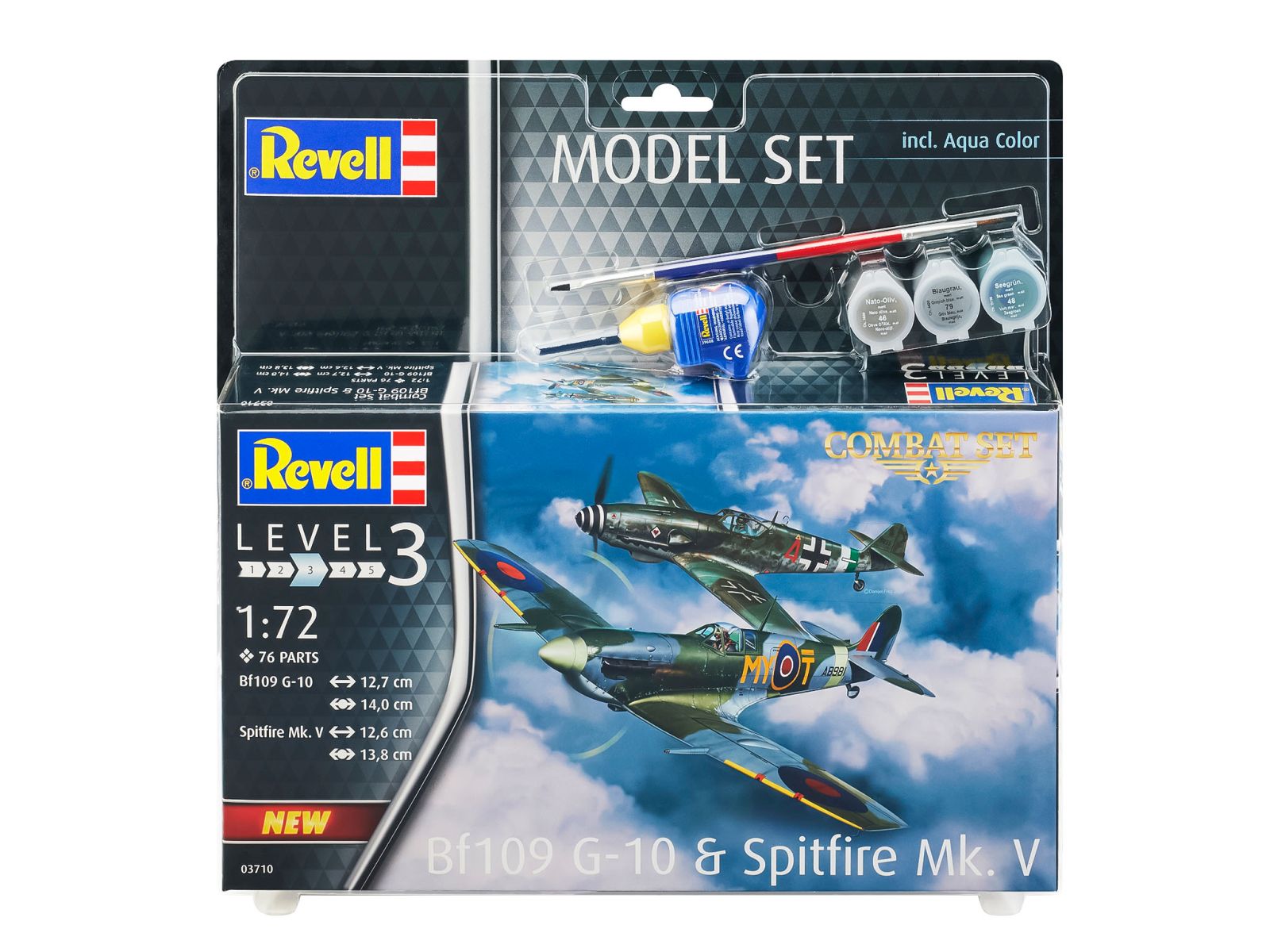 Revell 63710 - Model Set Combat Set Bf109G-10 & Spitfire Mk.V
