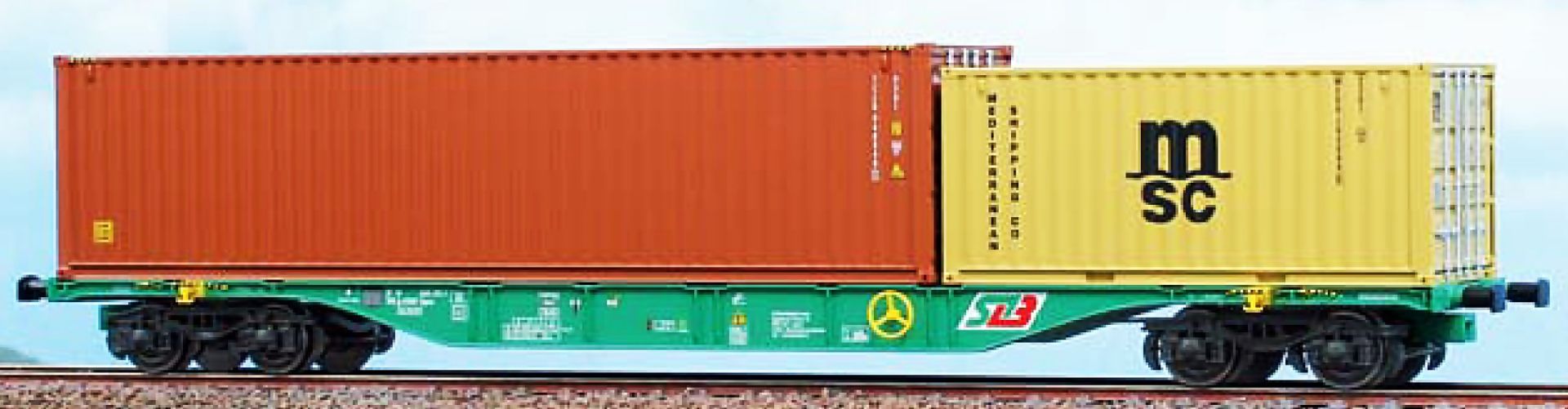 ACME AC 40416 - Containertragwagen Sgnss 60, STB, Ep.V-VI 'TAL und msc'