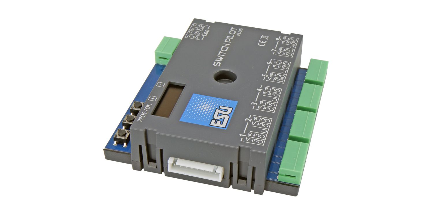 ESU 51831 - SwitchPilot 3 Plus, 8-fach Magnetartikeldecoder, DCC/MM