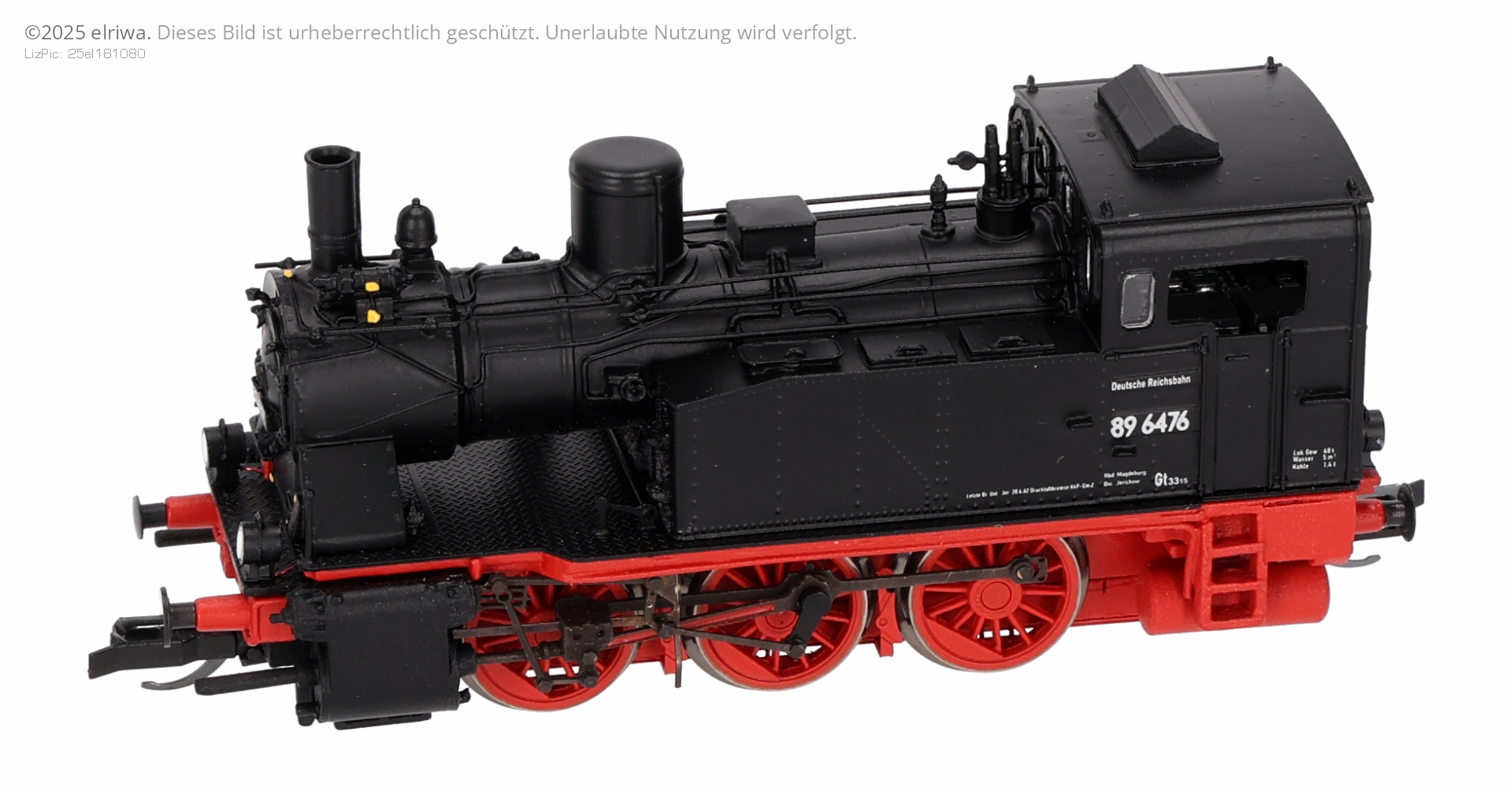 Beckmann 1010800 - Dampflok BR89 (pr. T8), DR, Ep.III