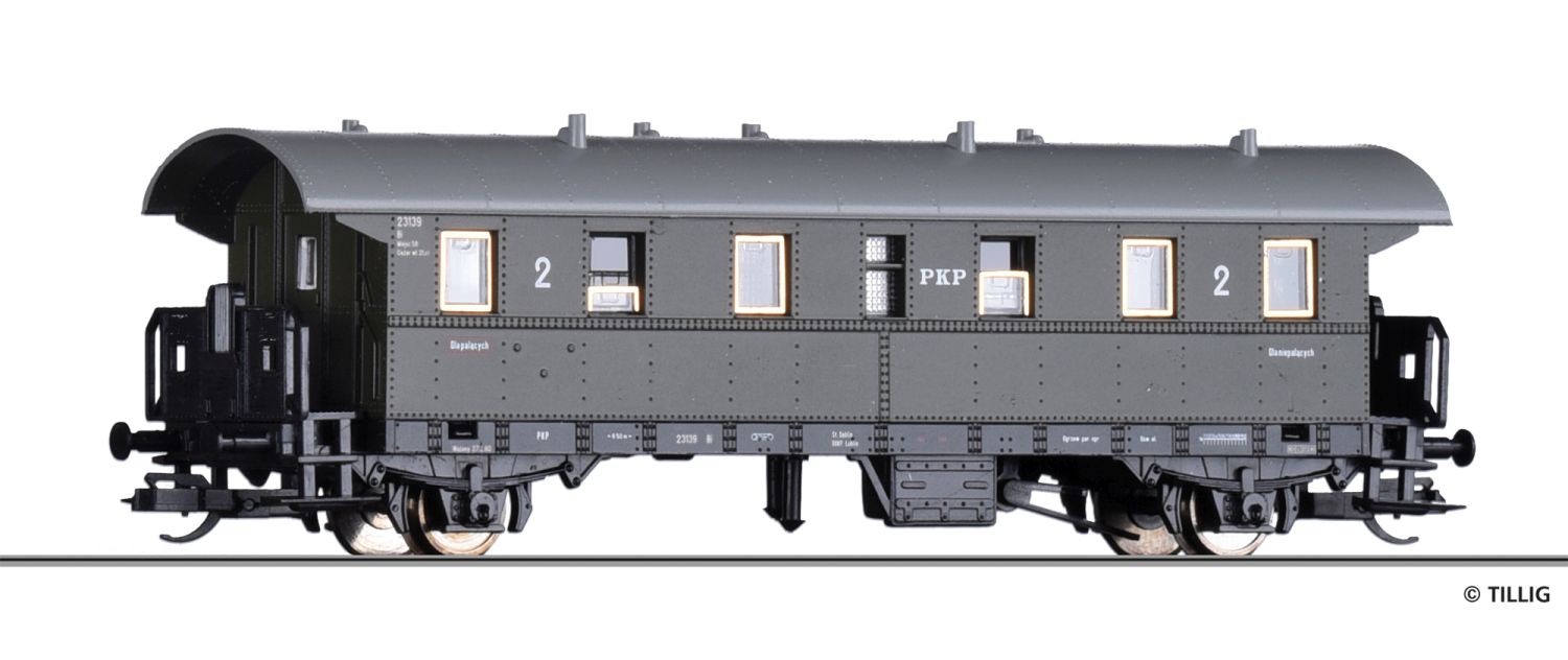 Tillig 13243 - Personenwagen Bi 2. Klasse, PKP, Ep.III