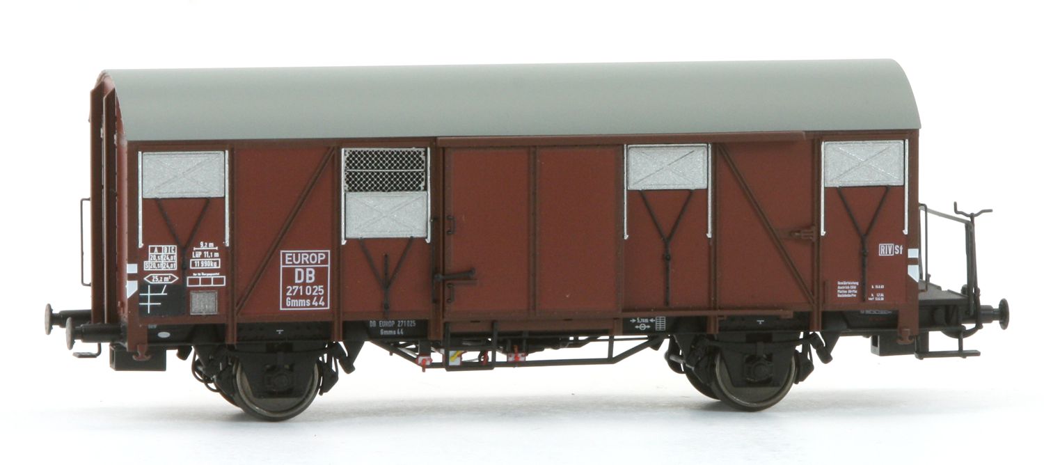 Exact-Train EX21056 - Gedeckter Güterwagen Gmms 44 EUROP, DB, Ep.III