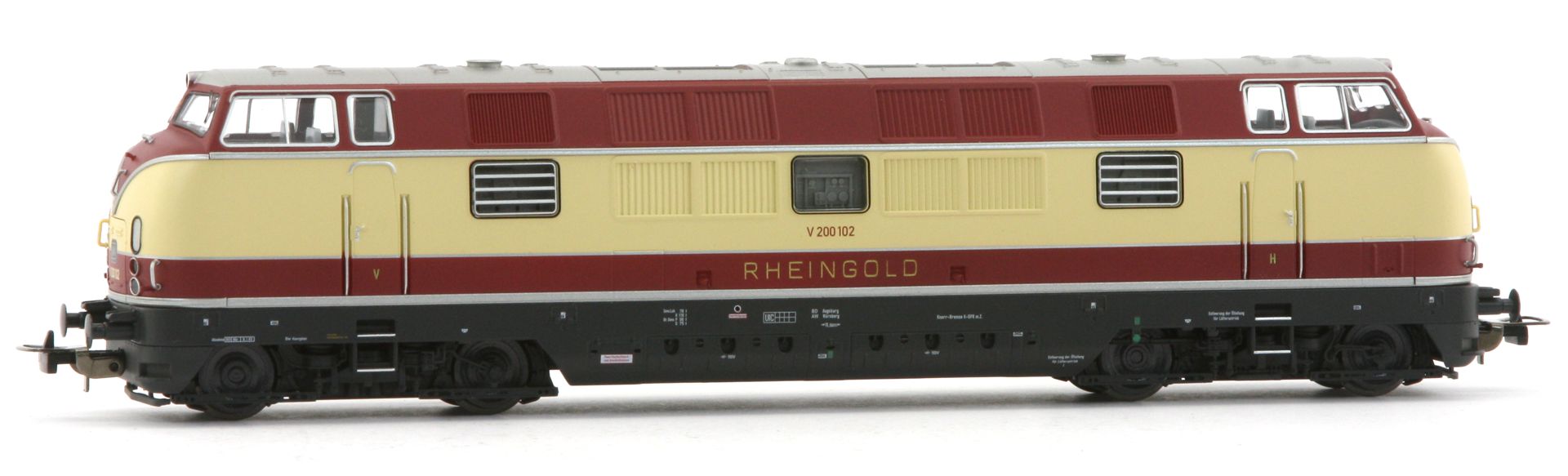Piko 71283 - Diesellok V 200 102, DB, Ep.III 'Rheingold', rot-creme