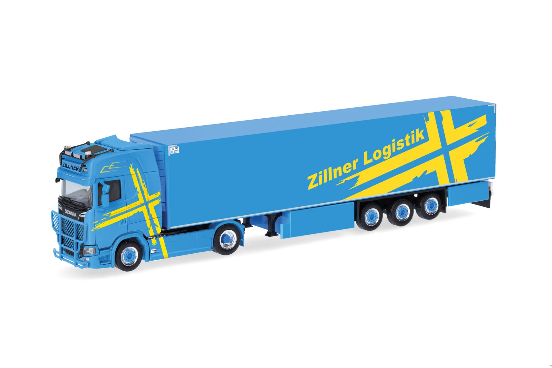 Herpa 318457 - Scania CS 20 HD Kühlkoffer-Sattelzug "Zillner"