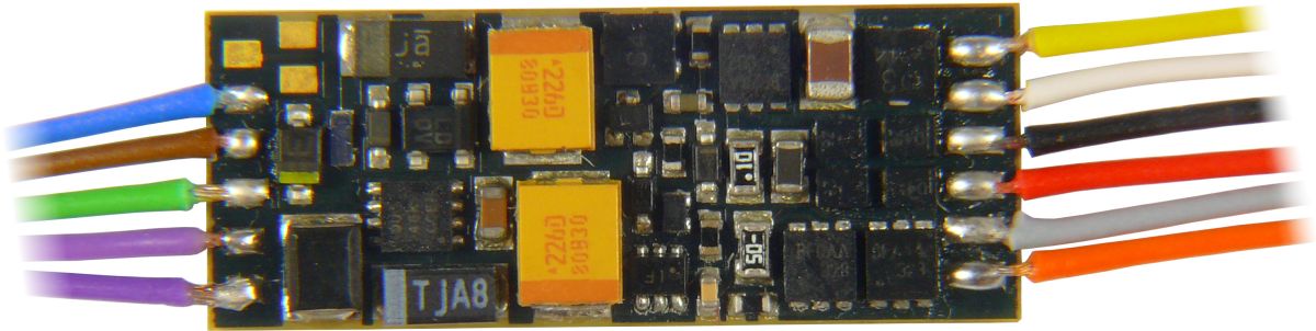 Zimo MX649R - Mini Sounddecoder NEM652 an Drähten