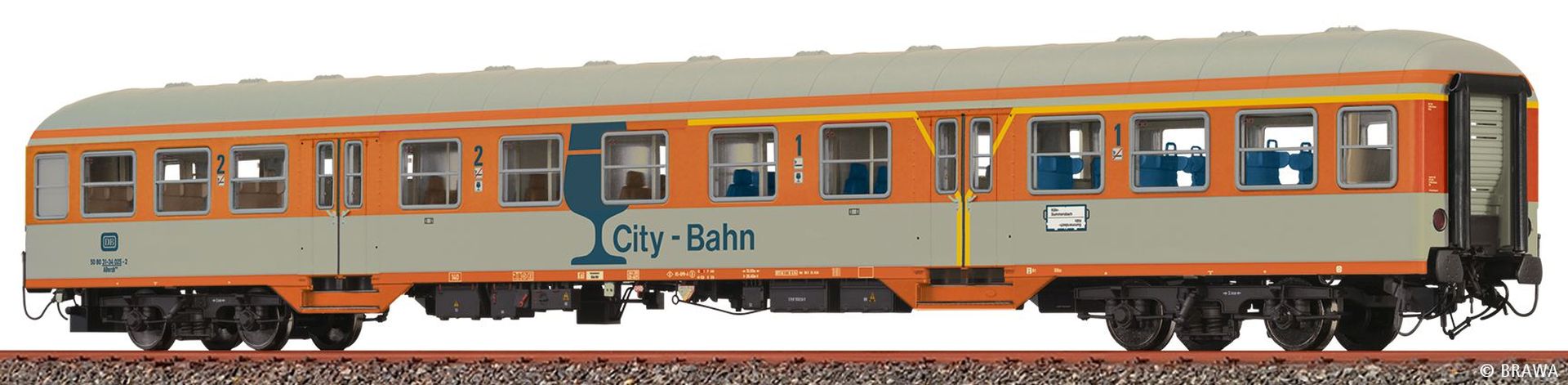 Brawa 46640 - Personenwagen ABnrzb 772 'City Bahn', DB, Ep.IV