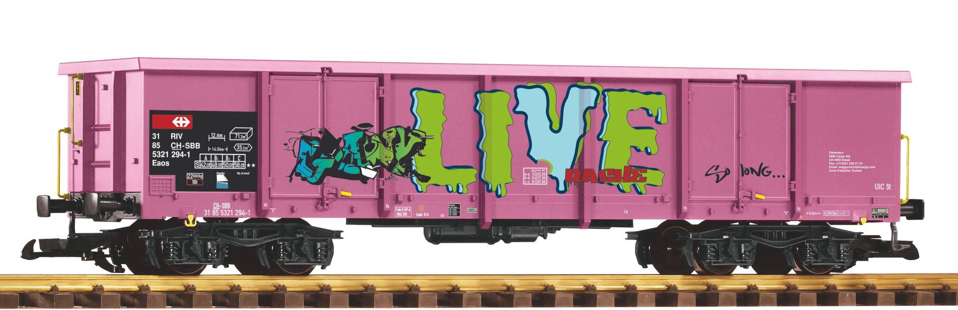 Piko 37013 - Offener Güterwagen Eaos, SBB, Ep.V 'Graffiti'