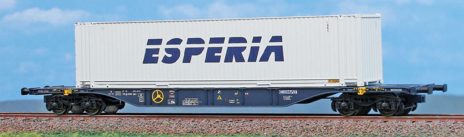ACME AC 40401 - Containertragwagen Sgnss CEMAT, Ep.VI 'Esperia'