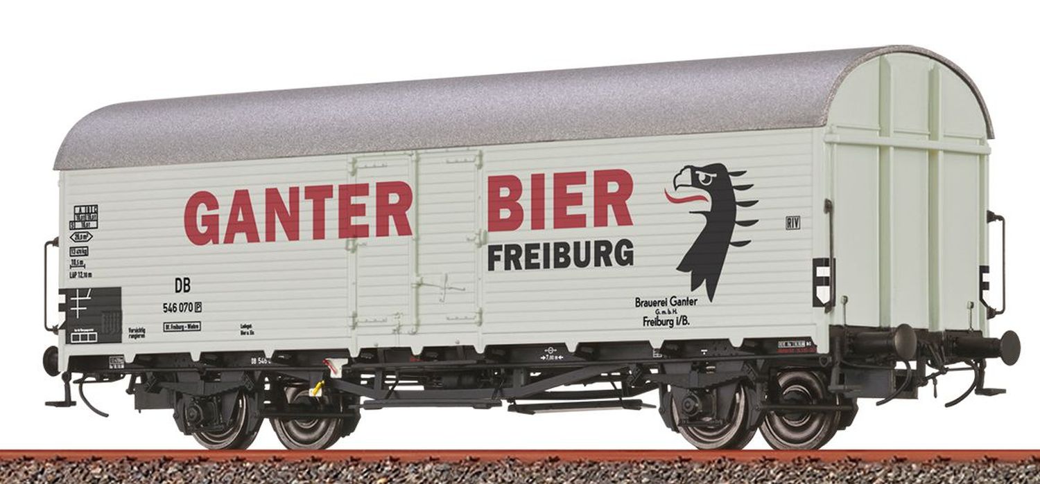 Brawa 47639 - Kühlwagen Tnfs 38, DB, Ep.III 'Ganter Bier Freiburg'