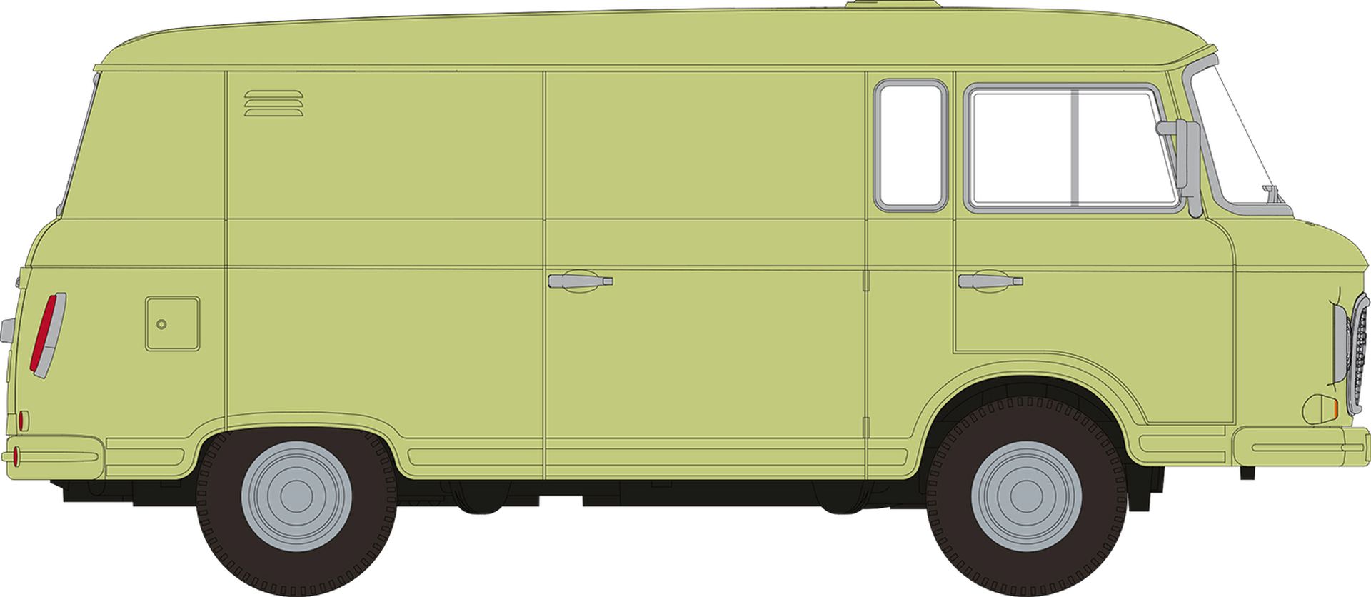 Brekina 30122 - Barkas B1000 Kastenwagen, pastellgrün