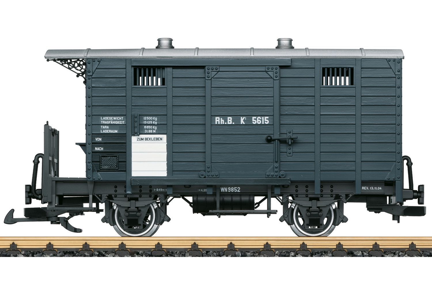 LGB 45302 - Gedeckter Güterwagen, RhB, Ep.VI