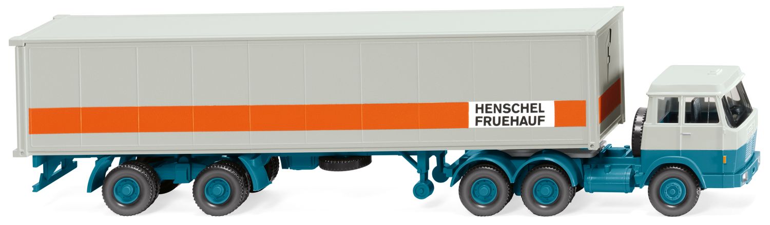 Wiking 052705 - Containersattelzug (Hanomag Henschel) 'HENSCHEL FRUEHAUF'